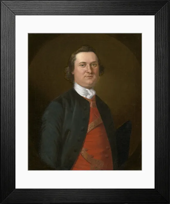 Framed Print : Lewis Morris, c. 1750. Creator: John Wollaston Framed Print : Lewis Morris, c. 1750. Creator: John Wollaston