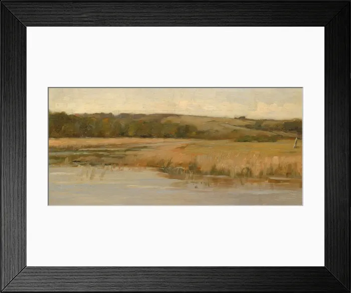 Framed Print : Hill and Marshland, late 19th-early 20th century. Creator: Max Weyl Framed Print : Hill and Marshland, late 19th-early 20th century. Creator: Max Weyl