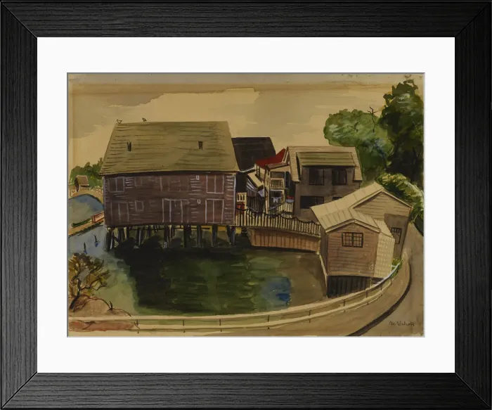 Framed Print : East Gloucester #1, n. d. Creator: Muriel Walcoff Framed Print : East Gloucester #1, n. d. Creator: Muriel Walcoff