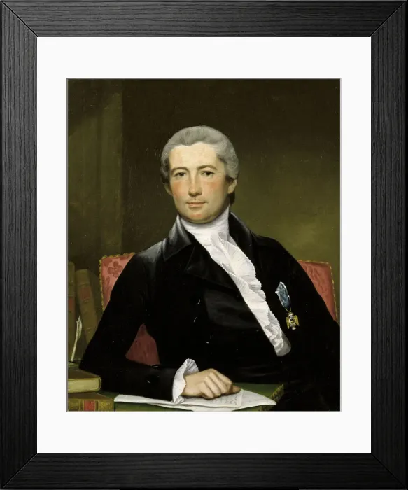 Framed Print : Portrait of General Giles, ca. 1785. Creator: Joseph Wright Framed Print : Portrait of General Giles, ca. 1785. Creator: Joseph Wright
