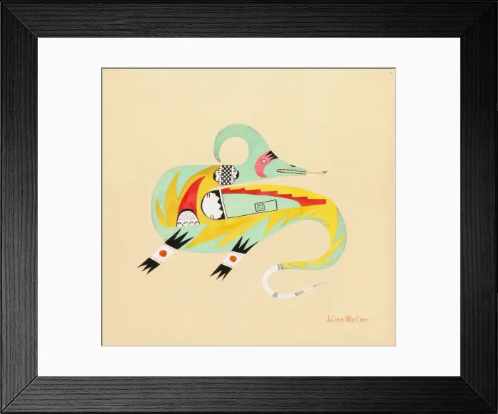 Framed Print : Avanyu, ca. 1923. Creator: Julian Martinez Framed Print : Avanyu, ca. 1923. Creator: Julian Martinez