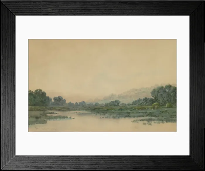 Framed Print : Smoke from the City, late 19th-early 20th century. Creator: Robert Burns Wilson Framed Print : Smoke from the City, late 19th-early 20th century. Creator: Robert Burns Wilson