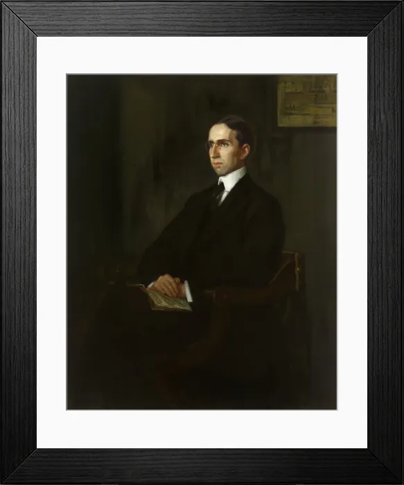 Framed Print : Anson Phelps Stokes, c. 1900. Creator: Julius Rolshoven Framed Print : Anson Phelps Stokes, c. 1900. Creator: Julius Rolshoven