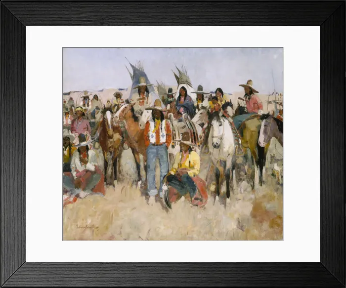 Framed Print : Jicarilla Apache Fiesta, 1934. Creator: LaVerne Nelson Black Framed Print : Jicarilla Apache Fiesta, 1934. Creator: LaVerne Nelson Black