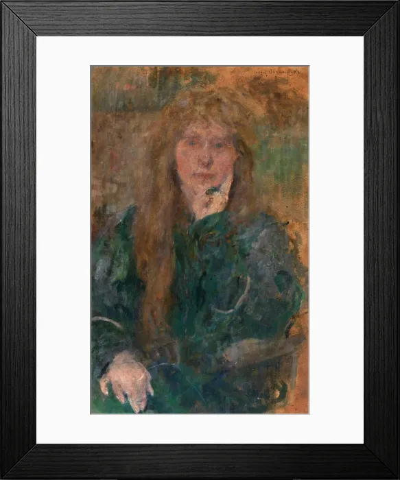 Framed Print : Natalie Barney, ca. 1900. Creator: Olga Boznanska Framed Print : Natalie Barney, ca. 1900. Creator: Olga Boznanska