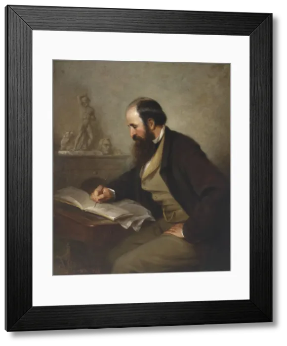 Framed Print : Henry Kirke Brown, 1863. Creator: Louis Lang Framed Print : Henry Kirke Brown, 1863. Creator: Louis Lang