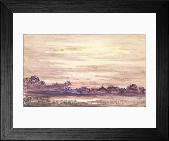 Framed Print : Sunset after Storm, ca. 1900. Creator: Otto Gaertner Framed Print : Sunset after Storm, ca. 1900. Creator: Otto Gaertner