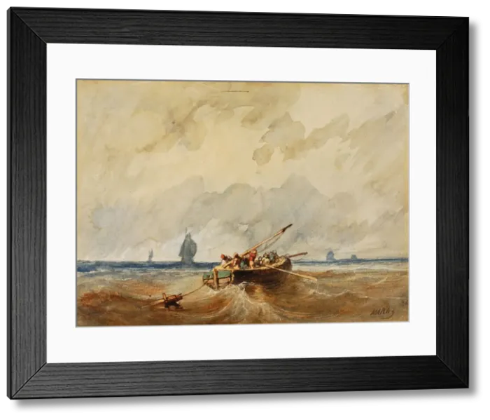 Framed Print : Marine View, ca. 1878. Creator: Paul Marny Framed Print : Marine View, ca. 1878. Creator: Paul Marny
