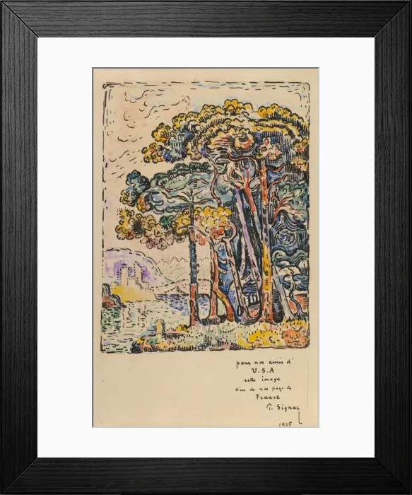 Framed Print : Landscape, 1915. Creator: Paul Signac Framed Print : Landscape, 1915. Creator: Paul Signac