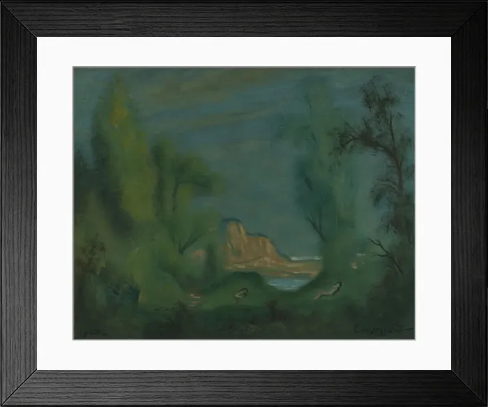 Framed Print : Nymphs Sleeping, 1920. Creator: Louis Michel Eilshemius Framed Print : Nymphs Sleeping, 1920. Creator: Louis Michel Eilshemius