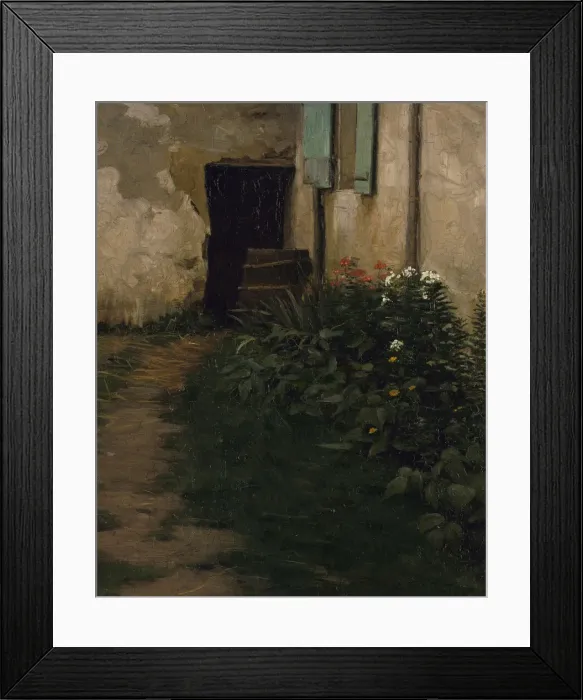 Framed Print : A Garden Path, 1896. Creator: Robert Henry Logan Framed Print : A Garden Path, 1896. Creator: Robert Henry Logan