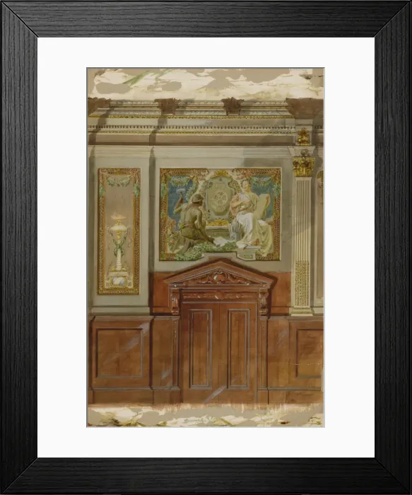 Framed Print : Arbitration, late 19th-early 20th century. Creator: Louis Schaettle Framed Print : Arbitration, late 19th-early 20th century. Creator: Louis Schaettle