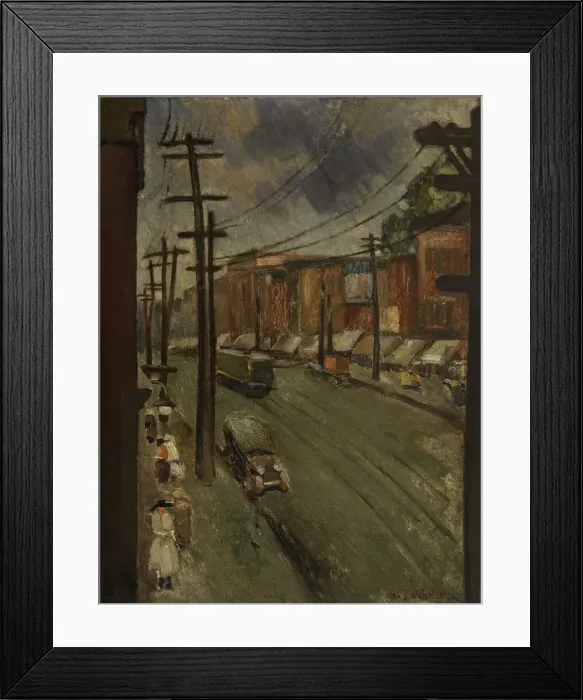 Framed Print : Main Street, Montreal, 1928. Creator: Louis Wiesenberg Framed Print : Main Street, Montreal, 1928. Creator: Louis Wiesenberg