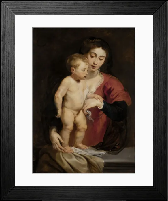 Framed Print : Madonna and Child, ca. 1615-1618. Creator: Peter Paul Rubens Framed Print : Madonna and Child, ca. 1615-1618. Creator: Peter Paul Rubens