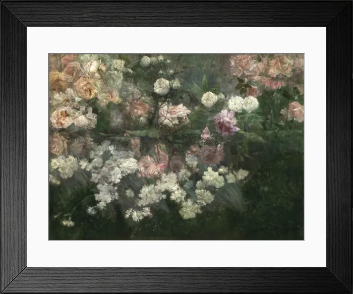 Framed Print : Garden in May, 1895. Creator: Maria Oakey Dewing Framed Print : Garden in May, 1895. Creator: Maria Oakey Dewing