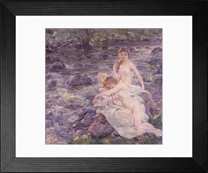 Framed Print : The Bathers, late 19th-early 20th century. Creator: Robert Reid Framed Print : The Bathers, late 19th-early 20th century. Creator: Robert Reid