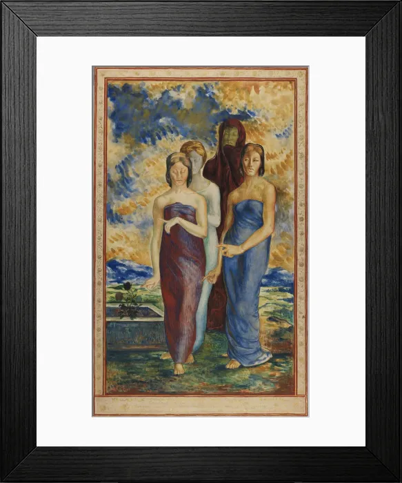 Framed Print : Allegorical Figures, late 19th-early 20th century. Creator: RenePiot Framed Print : Allegorical Figures, late 19th-early 20th century. Creator: RenePiot