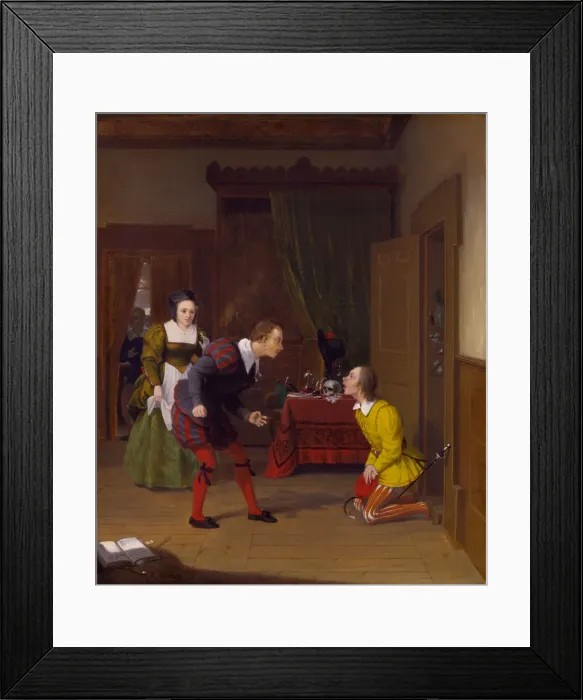 Framed Print : The Merry Wives of Windsor: Dr. Caius, Simple and Dame Quickly, 1830 Framed Print : The Merry Wives of Windsor: Dr. Caius, Simple and Dame Quickly, 1830