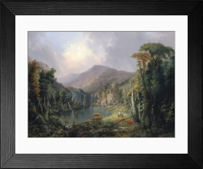 Framed Print : Cumberland Mountain Hunters, 1830-1840. Creator: Samuel M. Lee Framed Print : Cumberland Mountain Hunters, 1830-1840. Creator: Samuel M. Lee