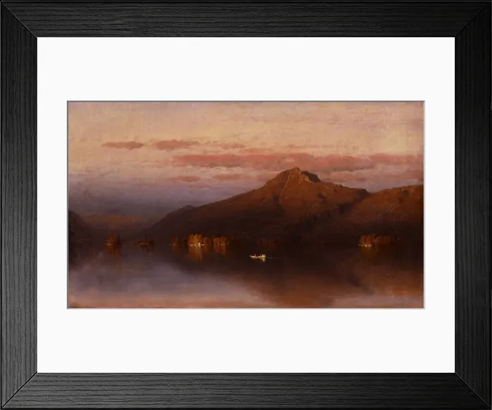 Framed Print : Whiteface Mountain from Lake Placid, 1866. Creator: Sanford Robinson Gifford Framed Print : Whiteface Mountain from Lake Placid, 1866. Creator: Sanford Robinson Gifford