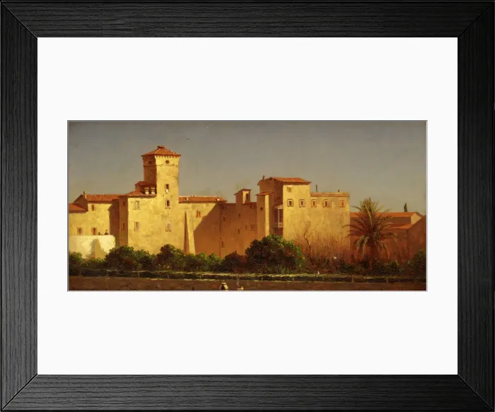 Framed Print : Villa Malta, Rome, 1879. Creator: Sanford Robinson Gifford Framed Print : Villa Malta, Rome, 1879. Creator: Sanford Robinson Gifford