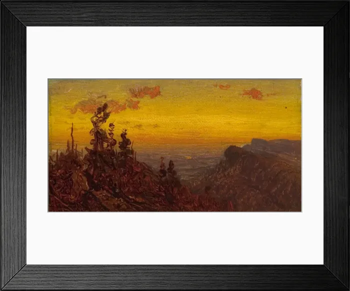 Framed Print : From the Shawangunk Mountains, 1823-1880. Creator: Sanford Robinson Gifford Framed Print : From the Shawangunk Mountains, 1823-1880. Creator: Sanford Robinson Gifford