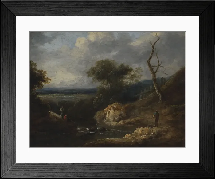 Framed Print : Small Landscape, late 18th-early 19th century. Creator: Thomas Barker Framed Print : Small Landscape, late 18th-early 19th century. Creator: Thomas Barker