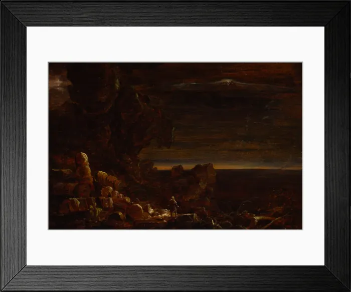 Framed Print : The Pilgrim of the World at the End of His Journey (study for the series Framed Print : The Pilgrim of the World at the End of His Journey (study for the series