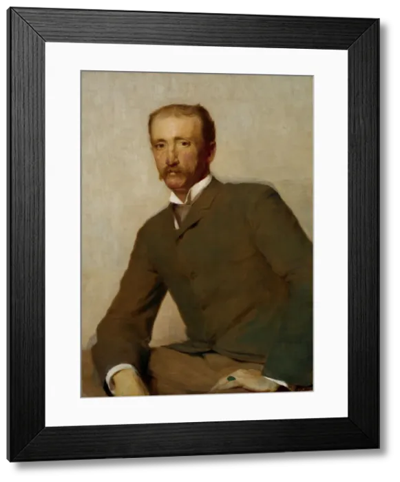 Framed Print : Portrait of Frank Hamilton Cushing, 1890. Creator: Thomas Hovenden Framed Print : Portrait of Frank Hamilton Cushing, 1890. Creator: Thomas Hovenden
