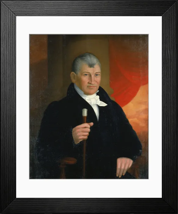 Framed Print : Benajah Johnson, 1830. Creator: A. Patrick Framed Print : Benajah Johnson, 1830. Creator: A. Patrick