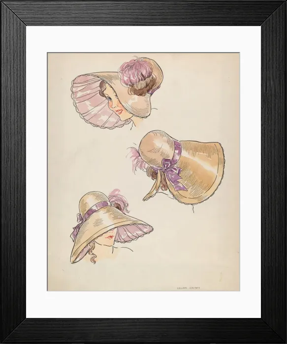Framed Print : Bonnet, c. 1936. Creator: Lillian Causey Framed Print : Bonnet, c. 1936. Creator: Lillian Causey