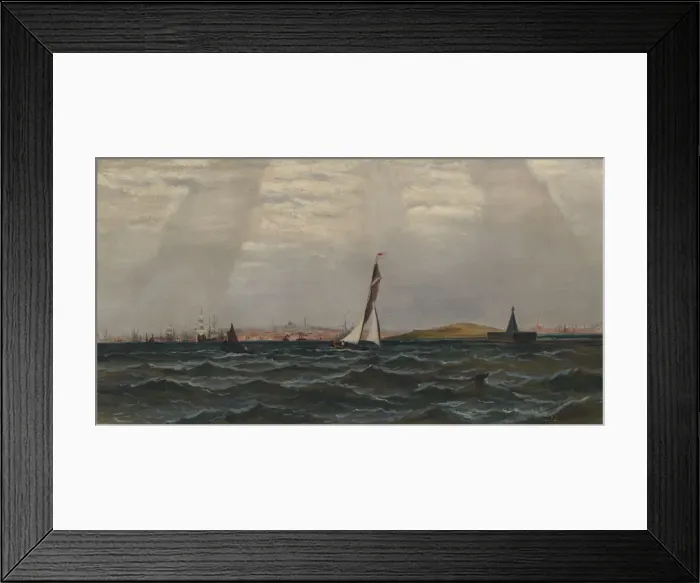 Framed Print : Untitled (Harbor Scene), n. d. Creator: Unknown Framed Print : Untitled (Harbor Scene), n. d. Creator: Unknown