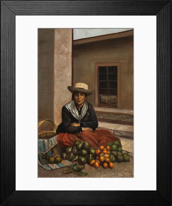 Framed Print : Lima Woman, ca. 1890-1892. Creator: Unknown Framed Print : Lima Woman, ca. 1890-1892. Creator: Unknown