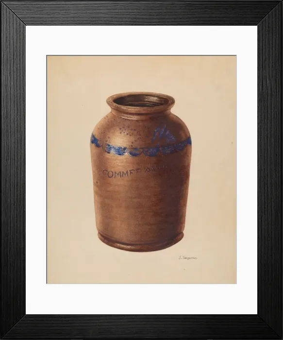 Framed Print : Jar, c. 1938. Creator: John Tarantino Framed Print : Jar, c. 1938. Creator: John Tarantino
