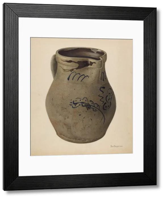 Framed Print : Pitcher, c. 1940. Creator: John Tarantino Framed Print : Pitcher, c. 1940. Creator: John Tarantino