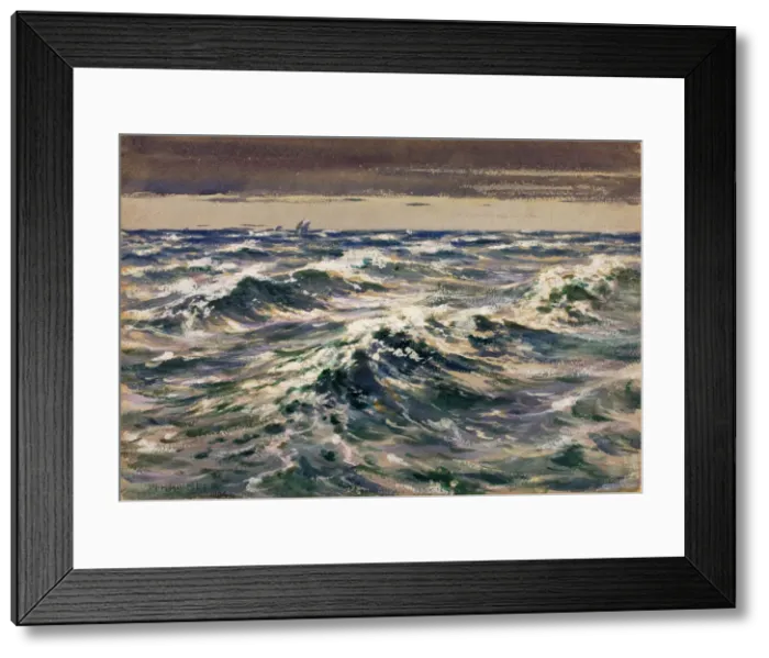 Framed Print : The Open Sea, 1904. Creator: William Henry Holmes Framed Print : The Open Sea, 1904. Creator: William Henry Holmes