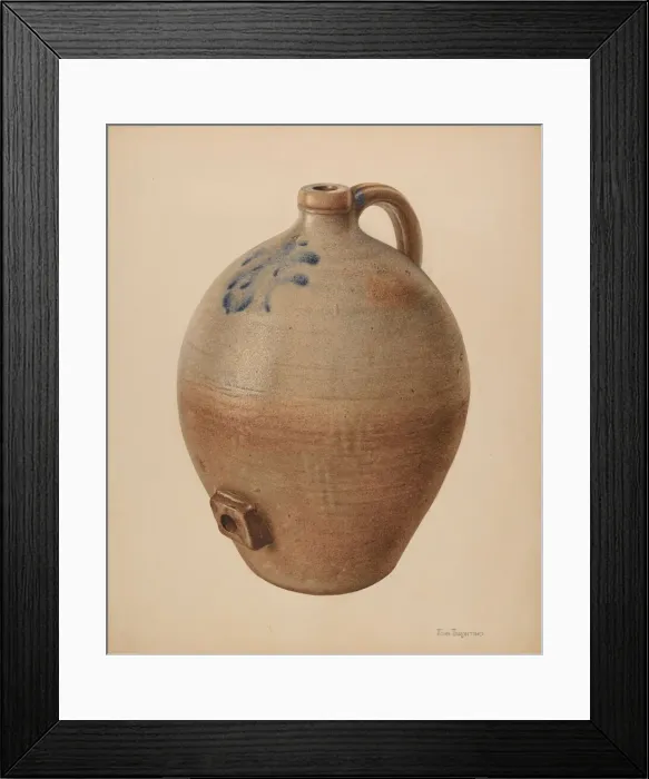 Framed Print : Cider Jug, c. 1939. Creator: John Tarantino Framed Print : Cider Jug, c. 1939. Creator: John Tarantino