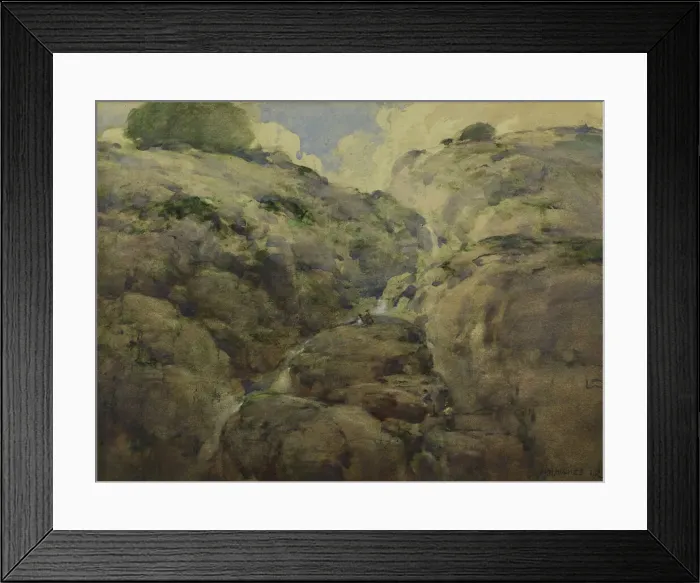 Framed Print : Mountain Gorge, Colorado, 1923. Creator: William Henry Holmes