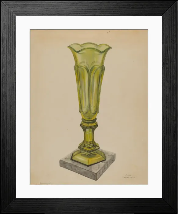 Framed Print : Vase, c. 1937. Creator: John Tarantino Framed Print : Vase, c. 1937. Creator: John Tarantino