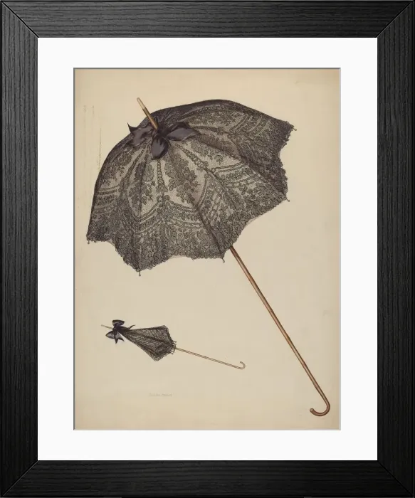 Framed Print : Parasol, c. 1941. Creator: Lillian Causey Framed Print : Parasol, c. 1941. Creator: Lillian Causey