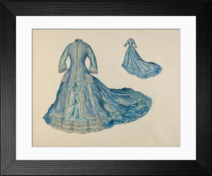 Framed Print : Dressing Gown, c. 1941. Creator: Lillian Causey Framed Print : Dressing Gown, c. 1941. Creator: Lillian Causey