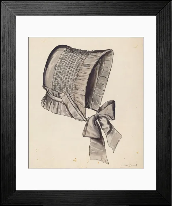 Framed Print : Bonnet, c. 1937. Creator: Lillian Causey Framed Print : Bonnet, c. 1937. Creator: Lillian Causey