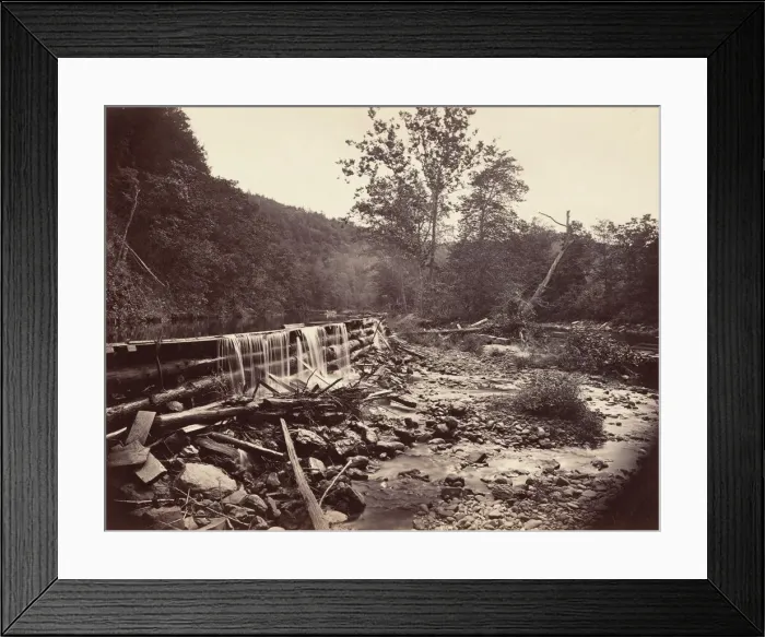 Framed Print : Broadhead?s Creek, Delaware Water Gap, 1863. Creator: John Moran Framed Print : Broadhead?s Creek, Delaware Water Gap, 1863. Creator: John Moran