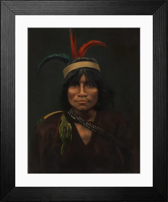 Framed Print : Anishira Indian, ca. 1890-1892. Creator: Unknown Framed Print : Anishira Indian, ca. 1890-1892. Creator: Unknown