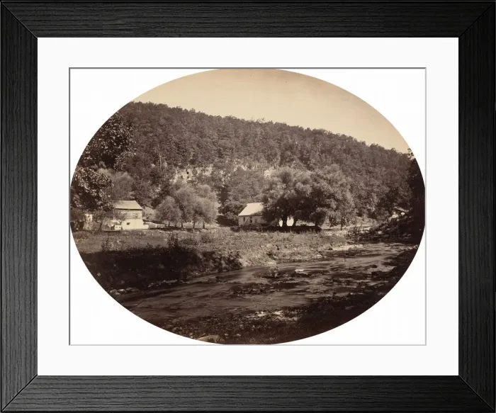 Framed Print : At Bedford Springs, c. 1866. Creator: John Moran Framed Print : At Bedford Springs, c. 1866. Creator: John Moran