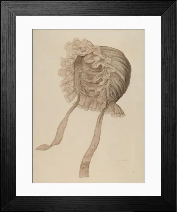 Framed Print : Night Cap, c. 1940. Creator: Lillian Causey Framed Print : Night Cap, c. 1940. Creator: Lillian Causey