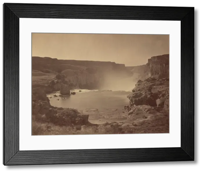 Framed Print : Shoshone Falls, Snake River, Idaho, 1874. Creator: Tim O Sullivan Framed Print : Shoshone Falls, Snake River, Idaho, 1874. Creator: Tim O Sullivan