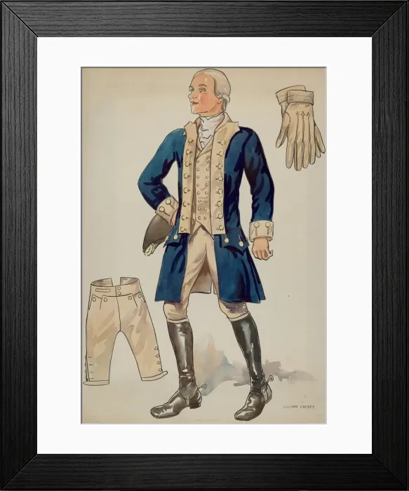 Framed Print : Mans Uniforms, c. 1936. Creator: Lillian Causey Framed Print : Mans Uniforms, c. 1936. Creator: Lillian Causey