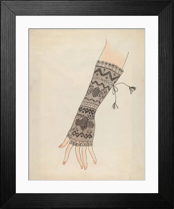 Framed Print : Mitt, 1935 / 1942. Creator: Lillian Causey Framed Print : Mitt, 1935 / 1942. Creator: Lillian Causey