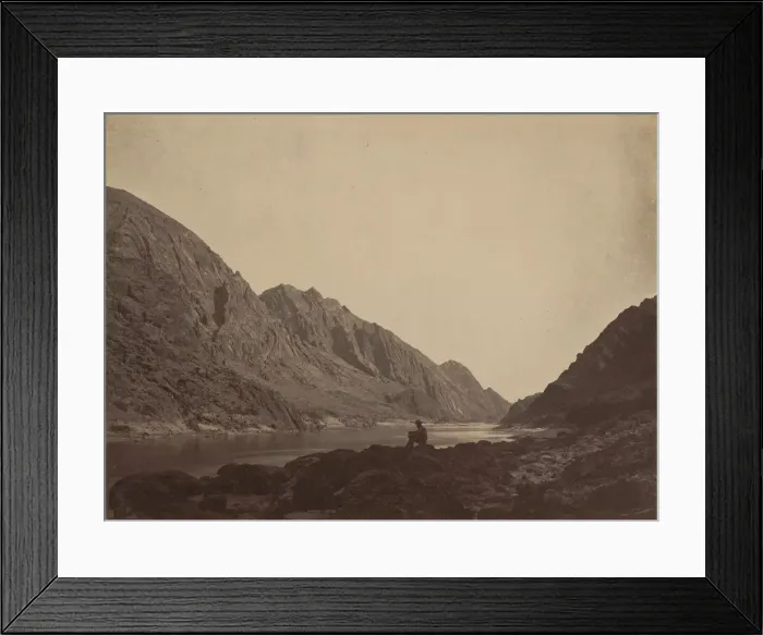 Framed Print : Iceberg Canyon, Colorado River, Looking Above, 1871. Creator: Tim O'Sullivan Framed Print : Iceberg Canyon, Colorado River, Looking Above, 1871. Creator: Tim O'Sullivan